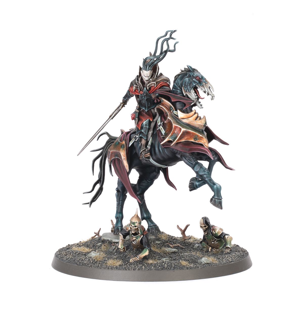 Warhammer Age of Sigmar Soulblight Gravelords Vampire Lord on Nightmare Steed