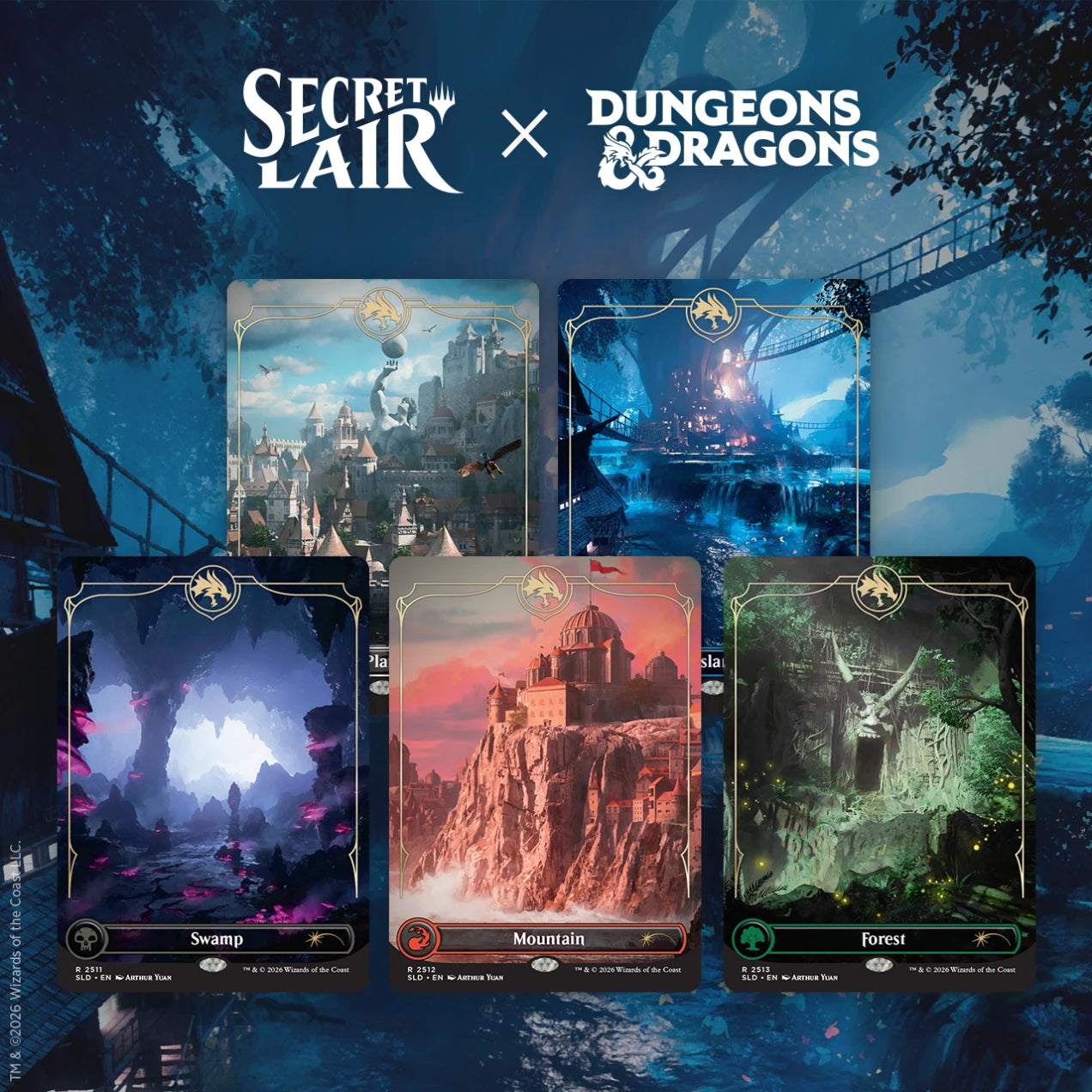 Magic the Gathering: Secret Lair Drop Series - Lands of the Forgotten Realms - NON FOIL