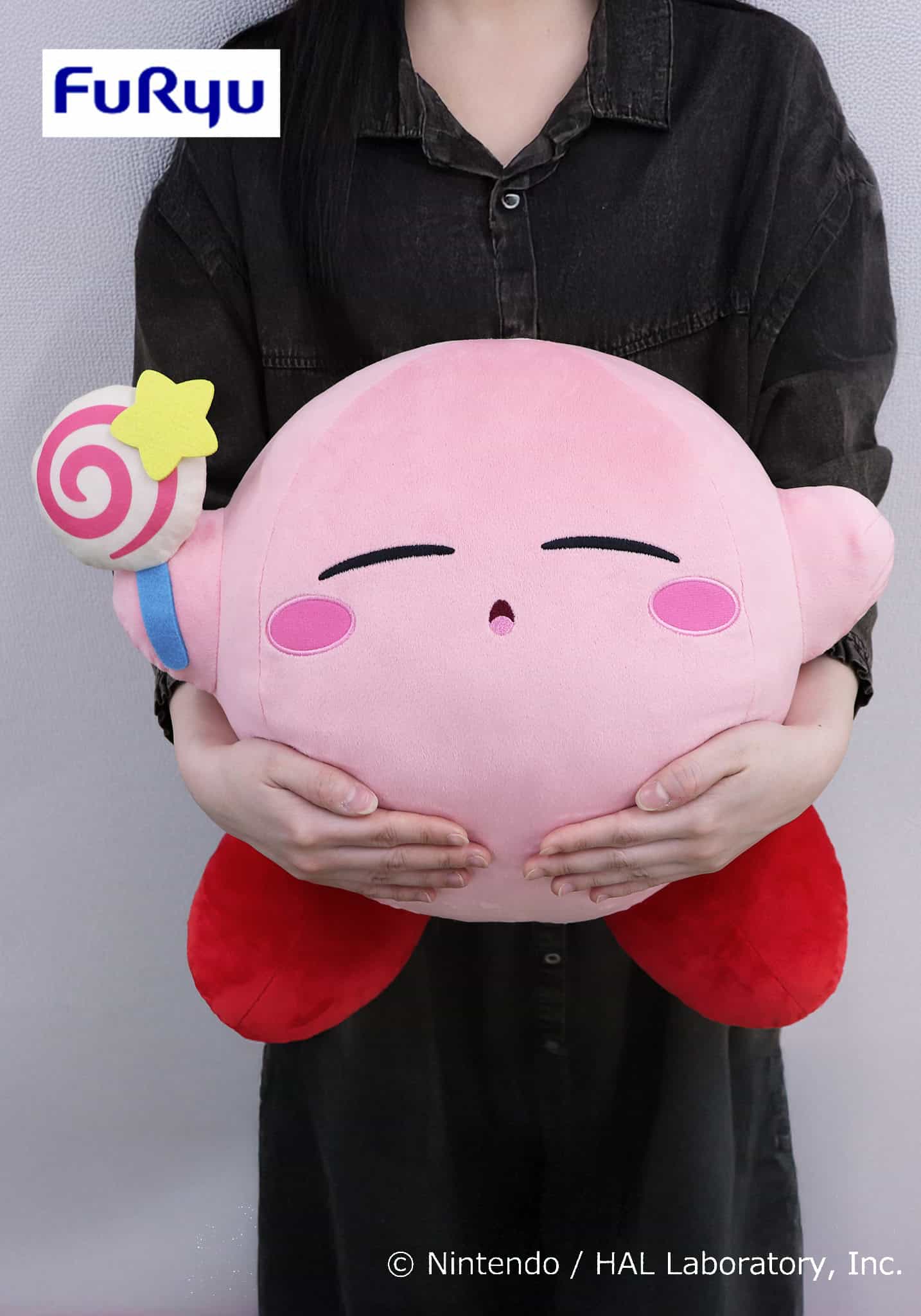 Kirby Full and Sleepy Big Plush Toy 15" (Kirby)
