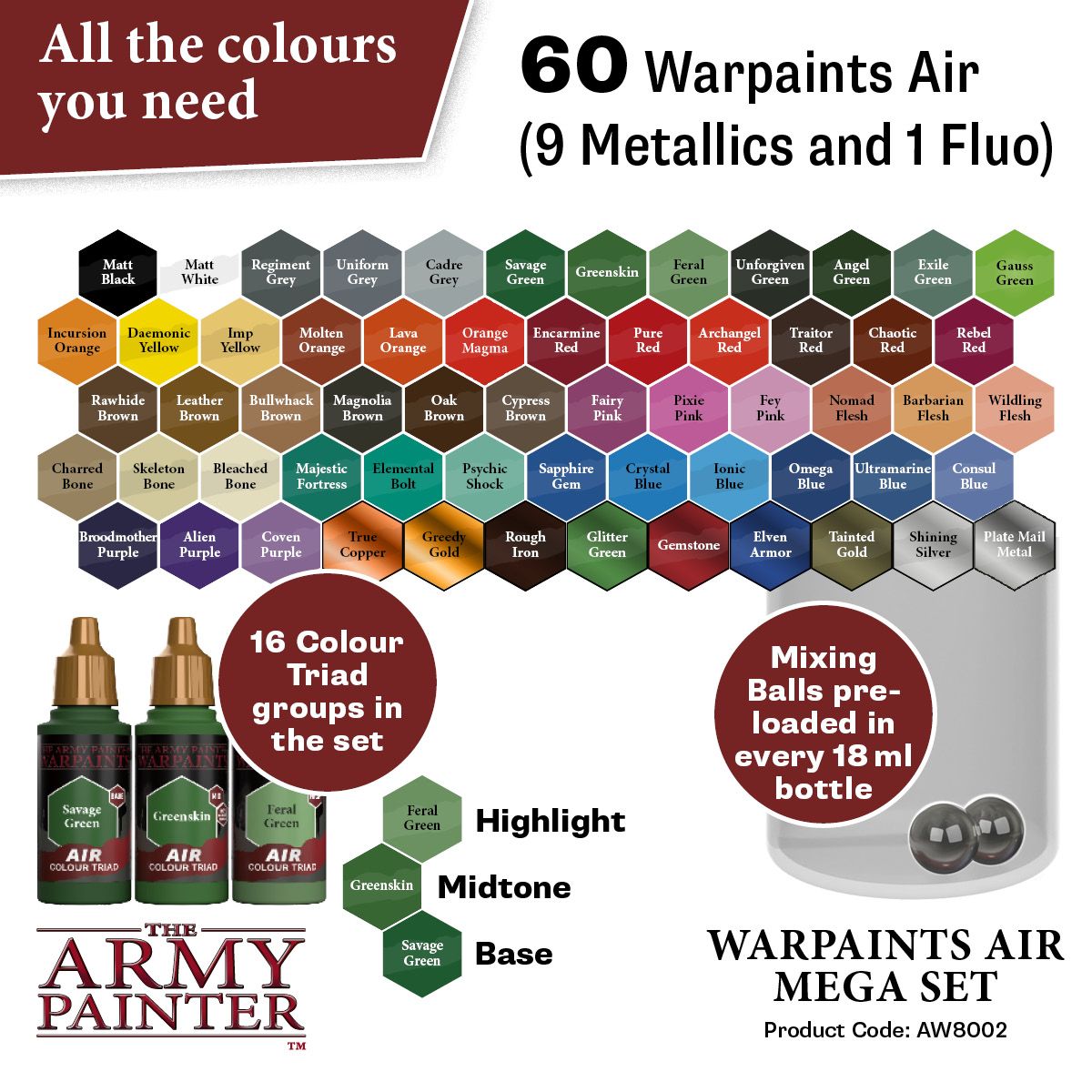 Warpaints: Air Mega Set