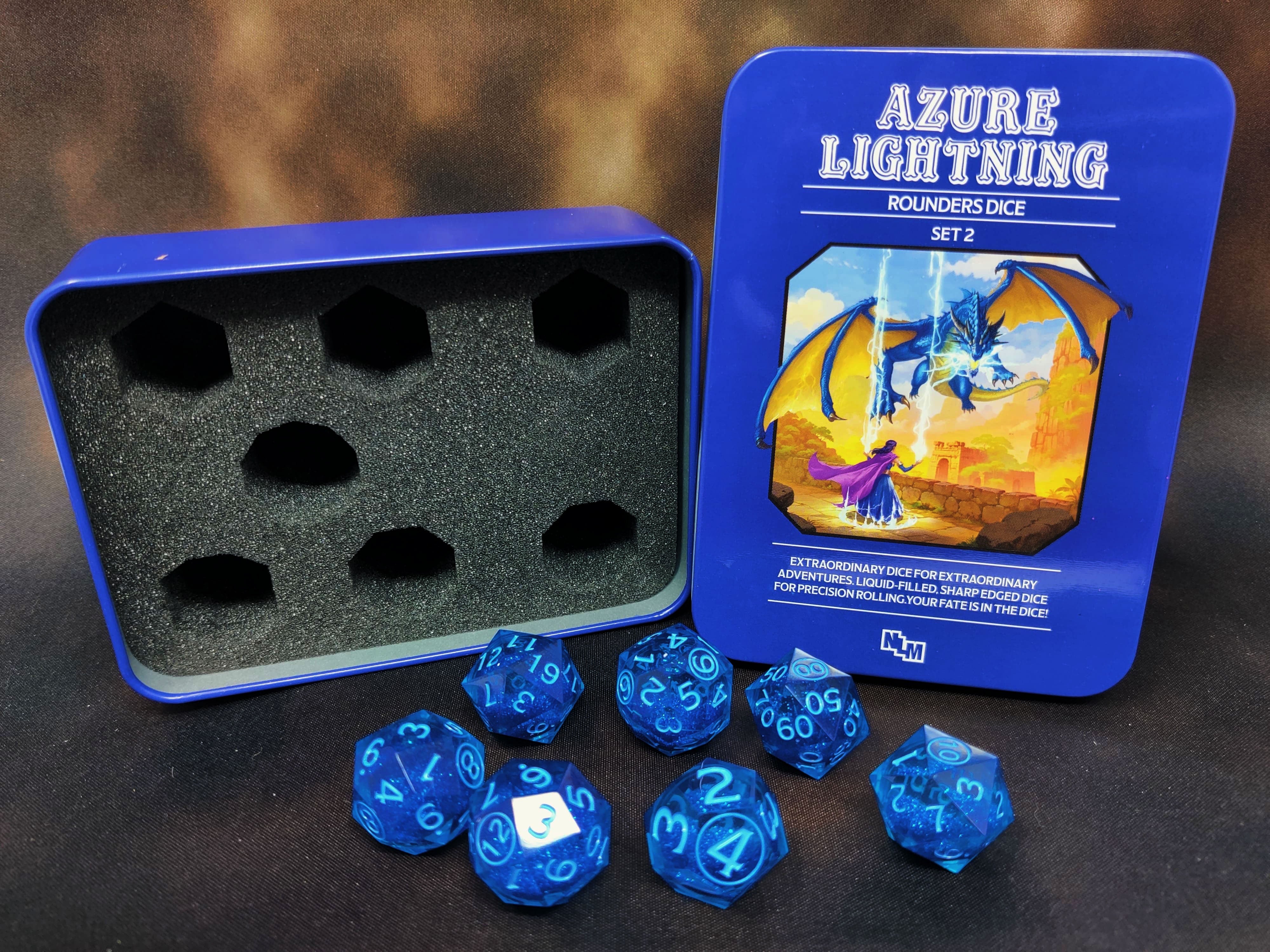 Rounders Dice Set 2: Azure Lightning (Preorder)