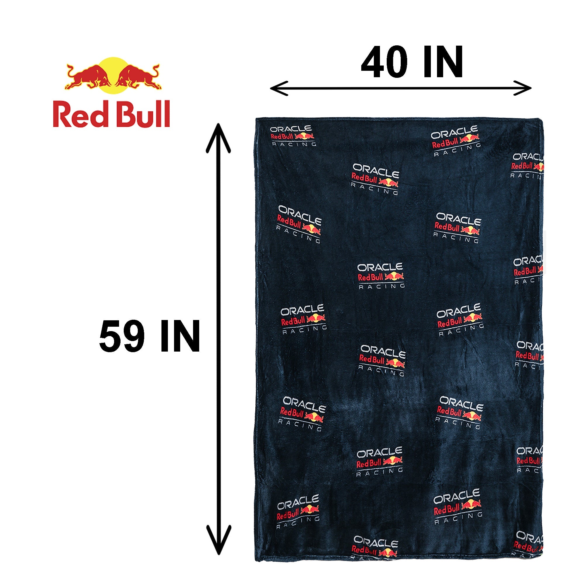 Formula 1 Fleece Blanket Throw - Soft Warm Racing Blanket for Couch, Travel & Bedroom - Lightweight Polyester Throw for Gaming, Camping & Sleepovers - Motorsport Gift for Men, Teens & F1 Fans (47x59 in)