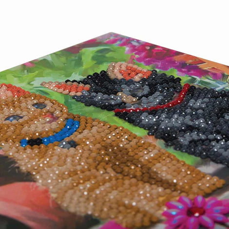 Crystal Art Card Kit: Cat Friends