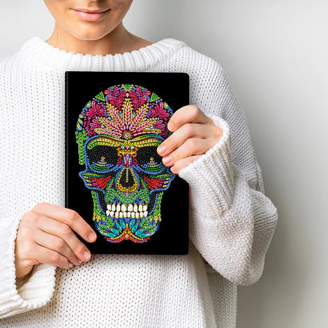 Crystal Art Notebook Kit: Skull