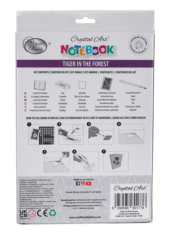 Crystal Art Notebook Kit: Cats in the Library