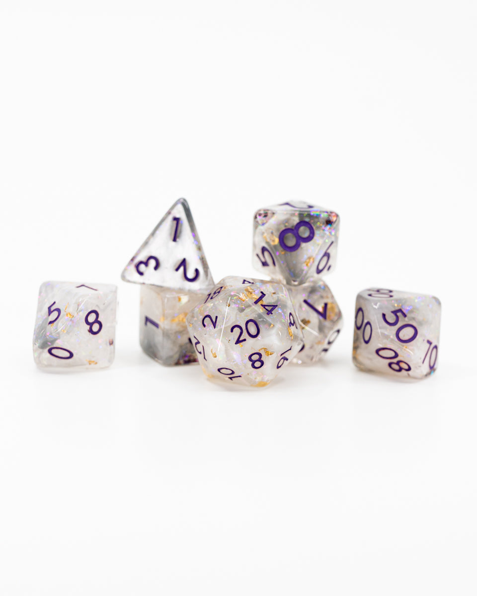 Chill Touch | 7 Piece Acrylic Dice Set - Emberglow Gaming