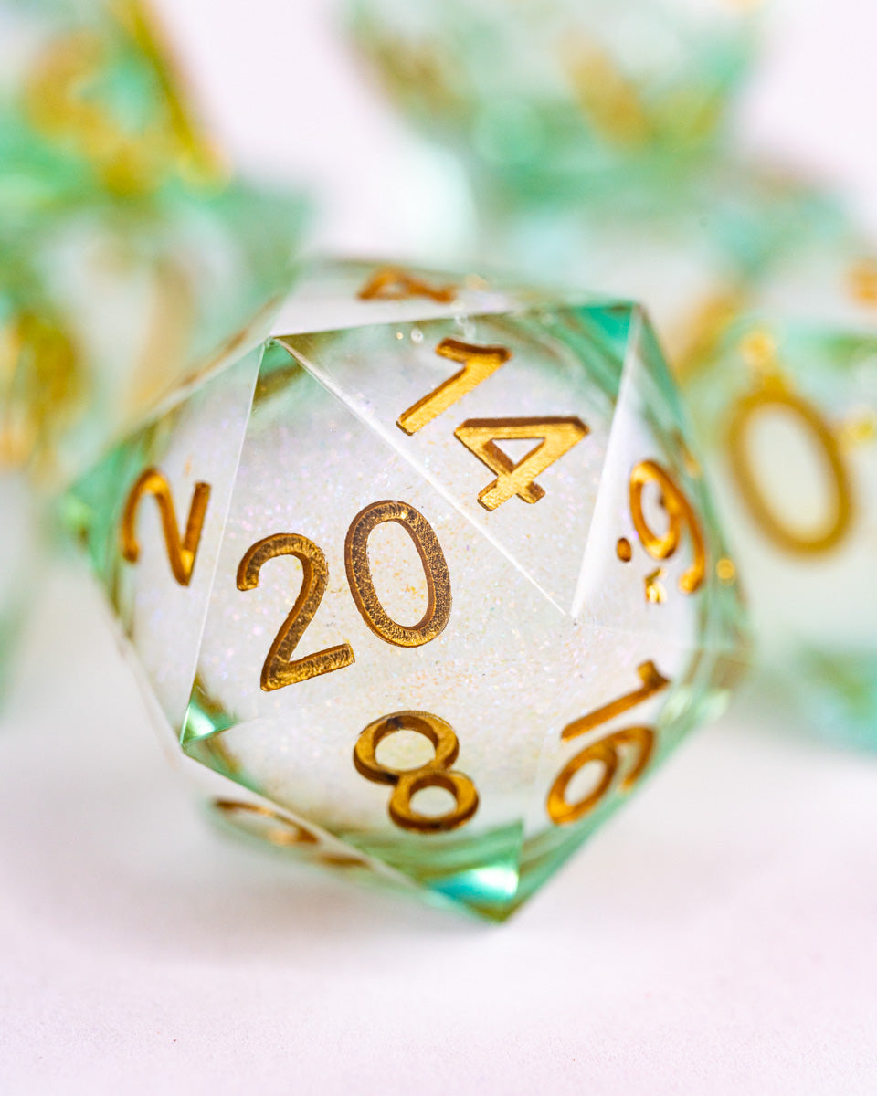 Druidcraft | 7 Piece Liquid Core Dice Set - Emberglow Gaming