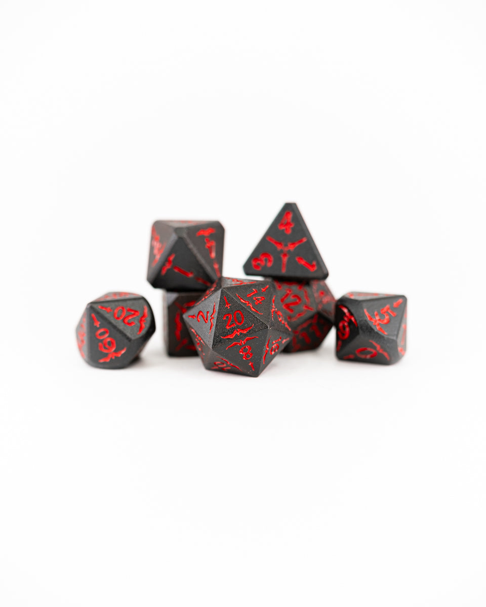 Echo Knight | 7 Piece Metal Dice Set - Emberglow Gaming