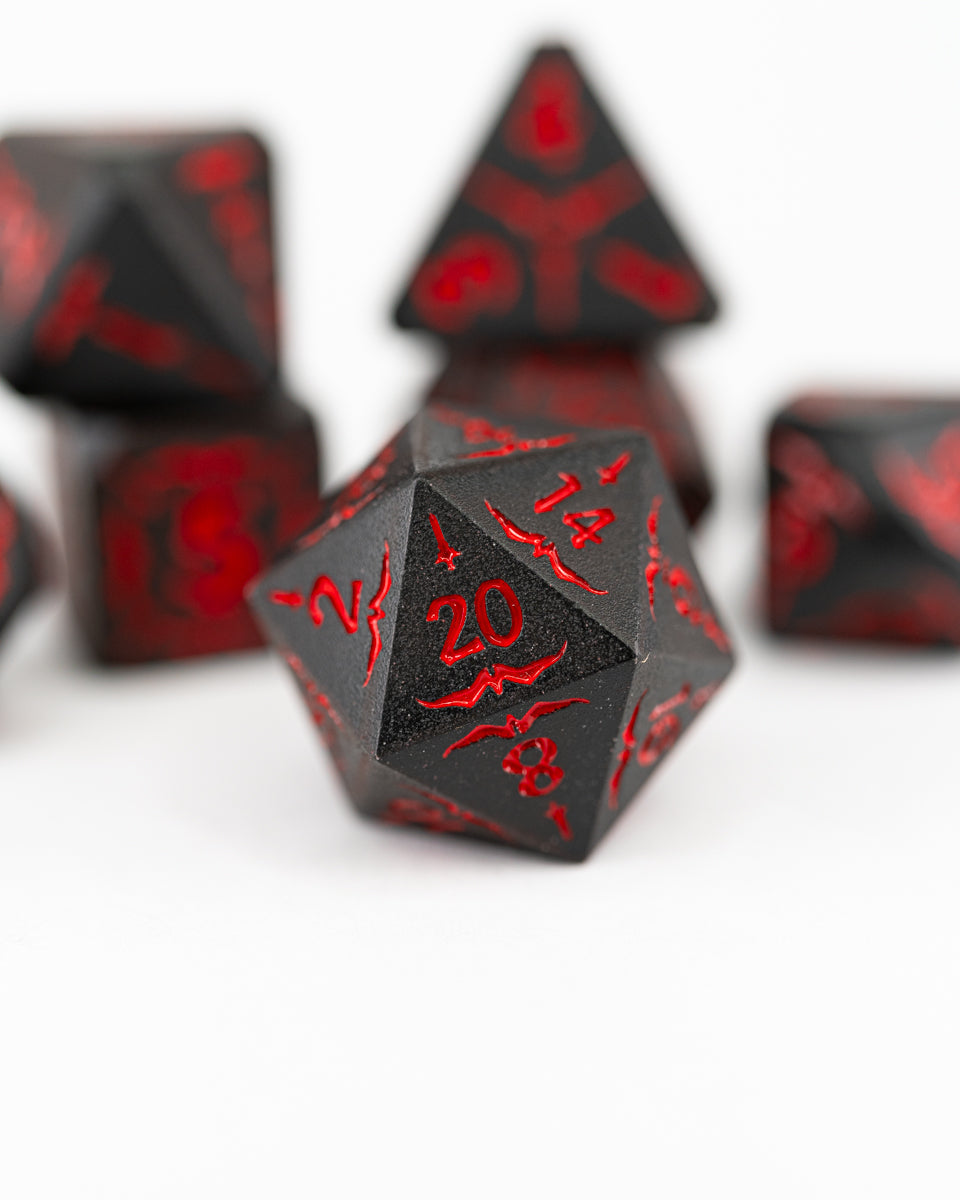 Echo Knight | 7 Piece Metal Dice Set - Emberglow Gaming