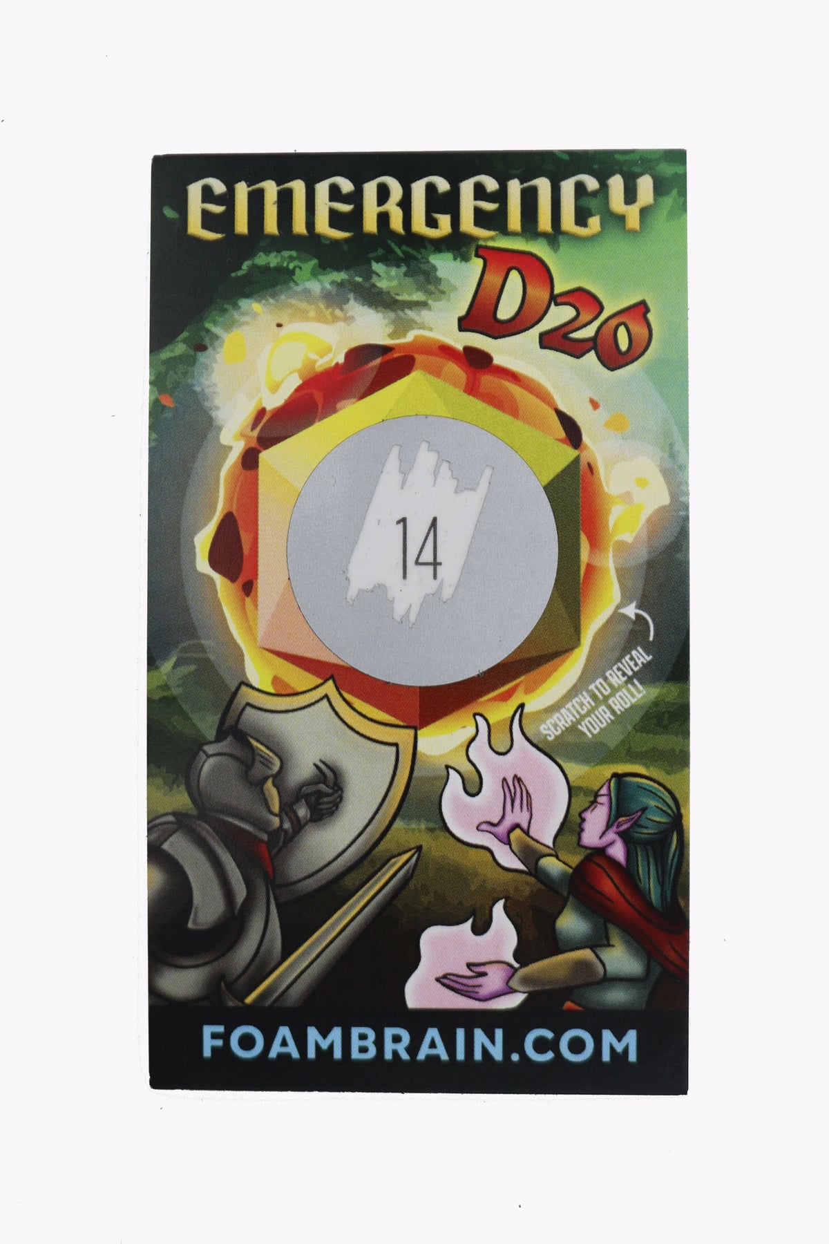 Emergency D20 Scratch Off Card