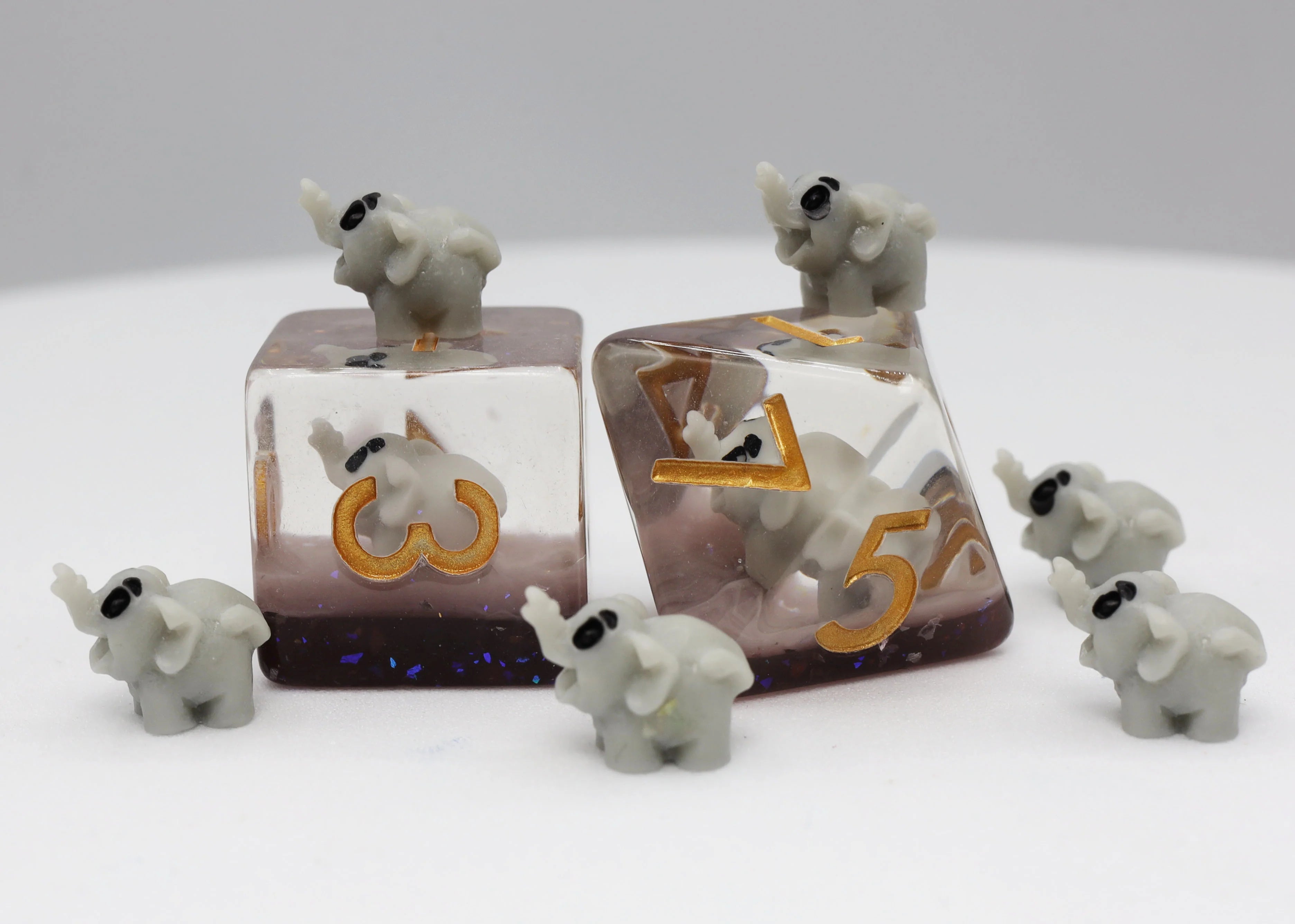 Elephant RPG Dice - 7 Set