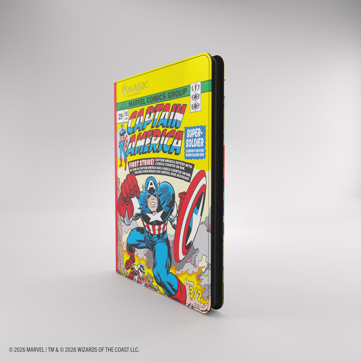 Gamegenic: Magic The Gathering: Msh Marvel Super Heroes: 18-Pocket Zip-Up Album: Captain America And Black Panther image 2