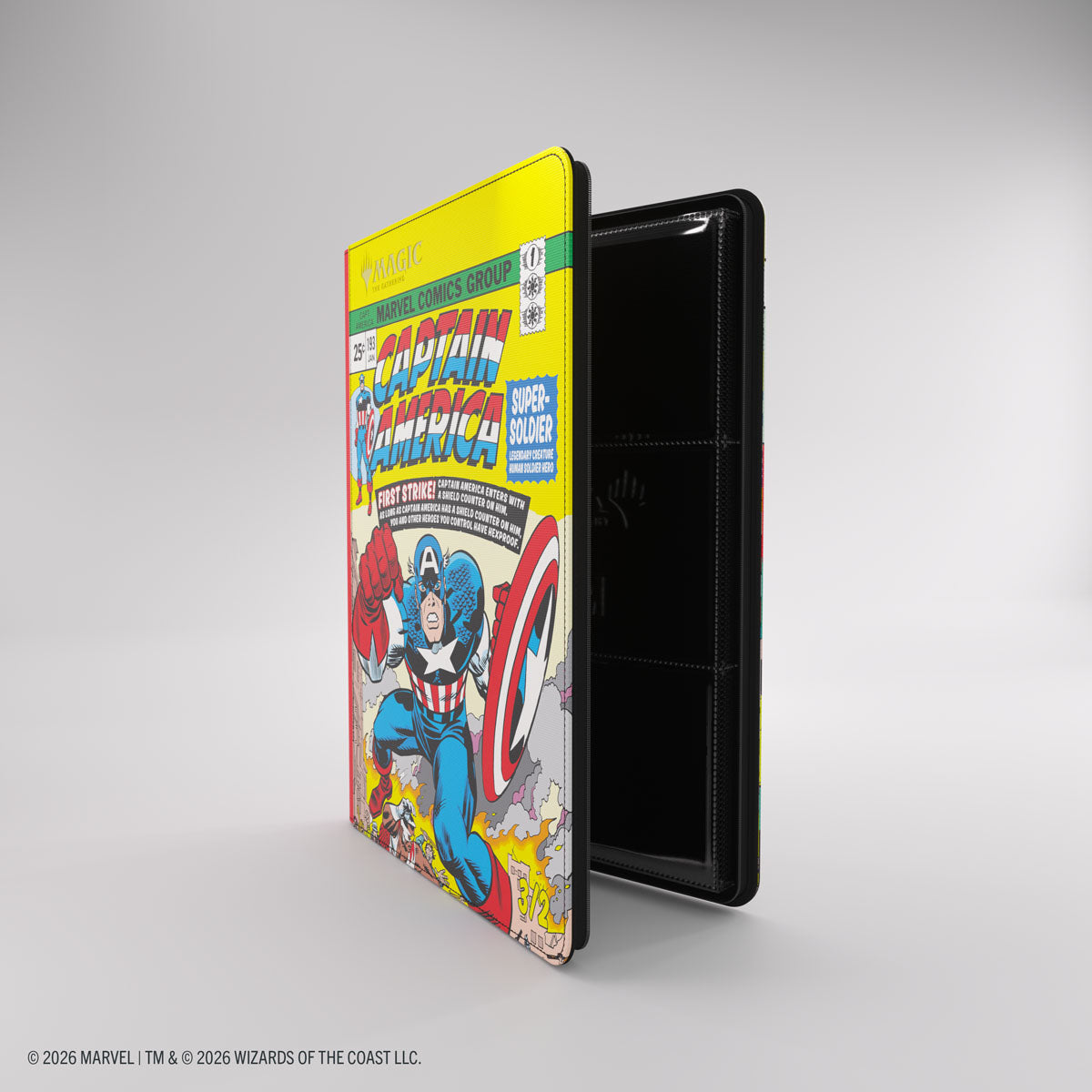 Gamegenic: Magic The Gathering: Msh Marvel Super Heroes: 18-Pocket Zip-Up Album: Captain America And Black Panther image 3