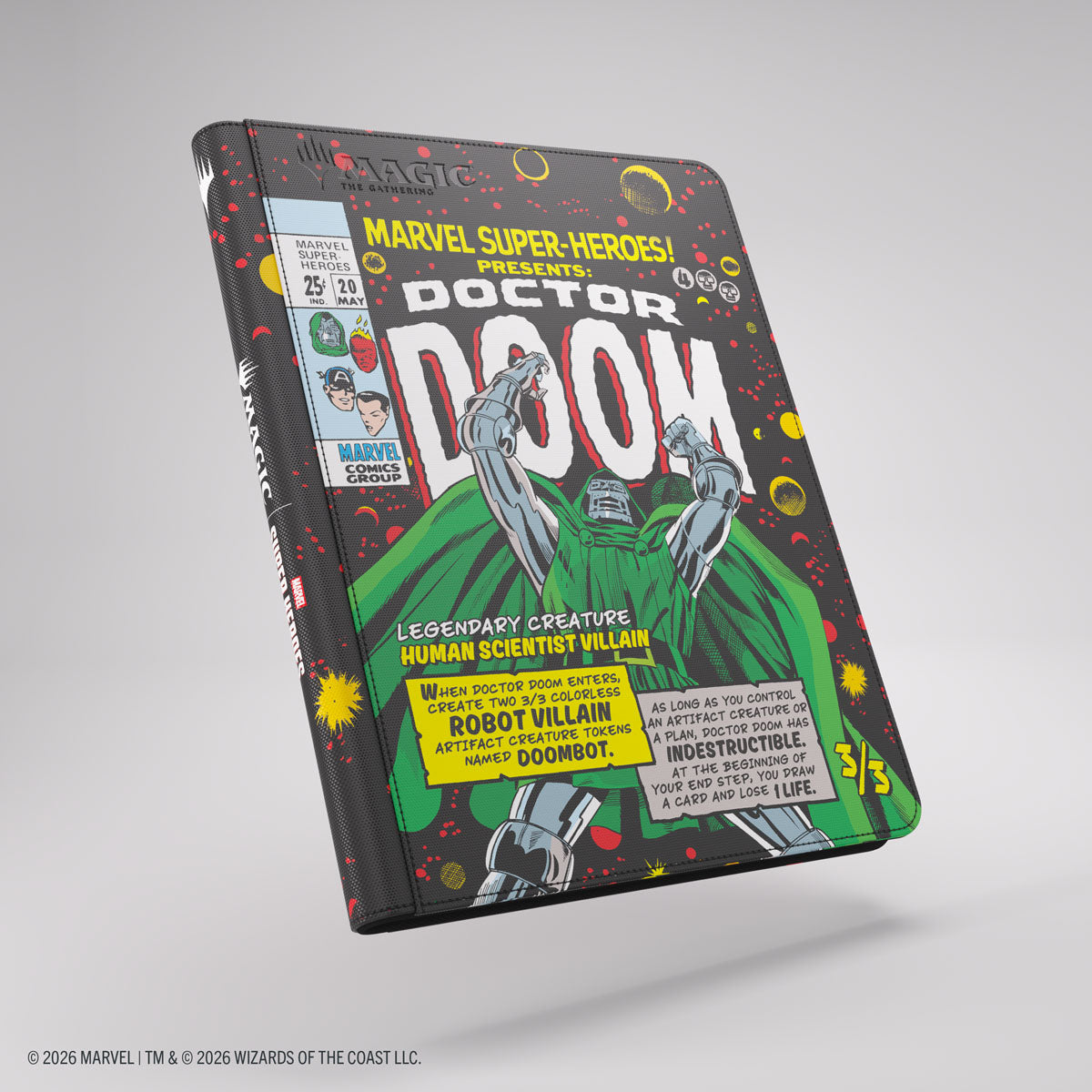 Gamegenic: Magic The Gathering: Msh Marvel Super Heroes: 18-Pocket Zip-Up Album: Doctor Doom And Spider-Man image 11