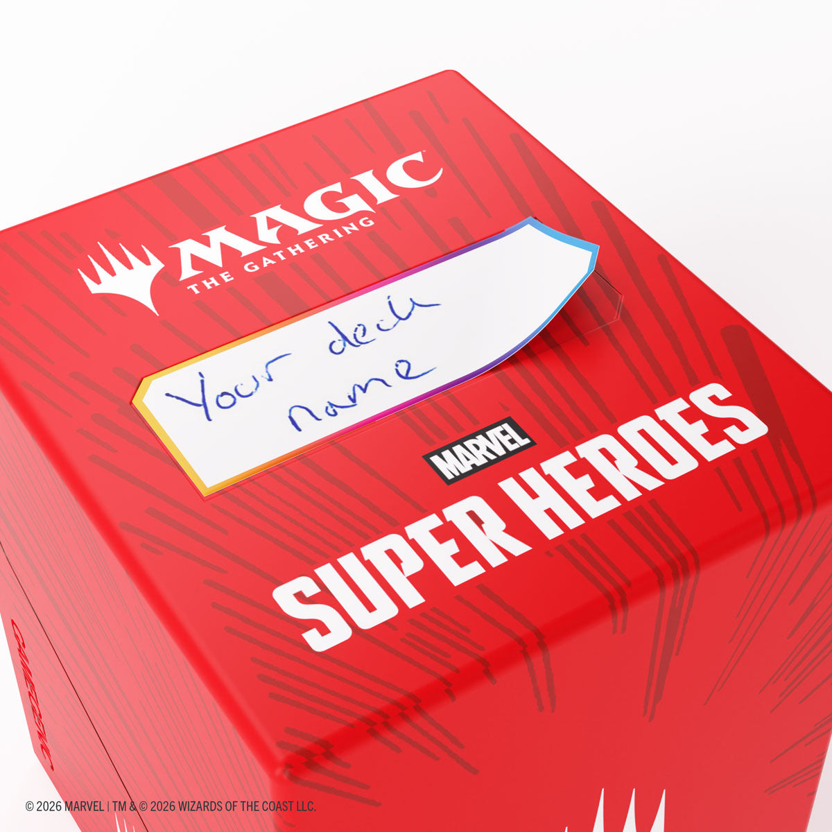 Gamegenic: Magic The Gathering: Msh Marvel Super Heroes: Bastion 100 Xl: Comic Burst Red image 6