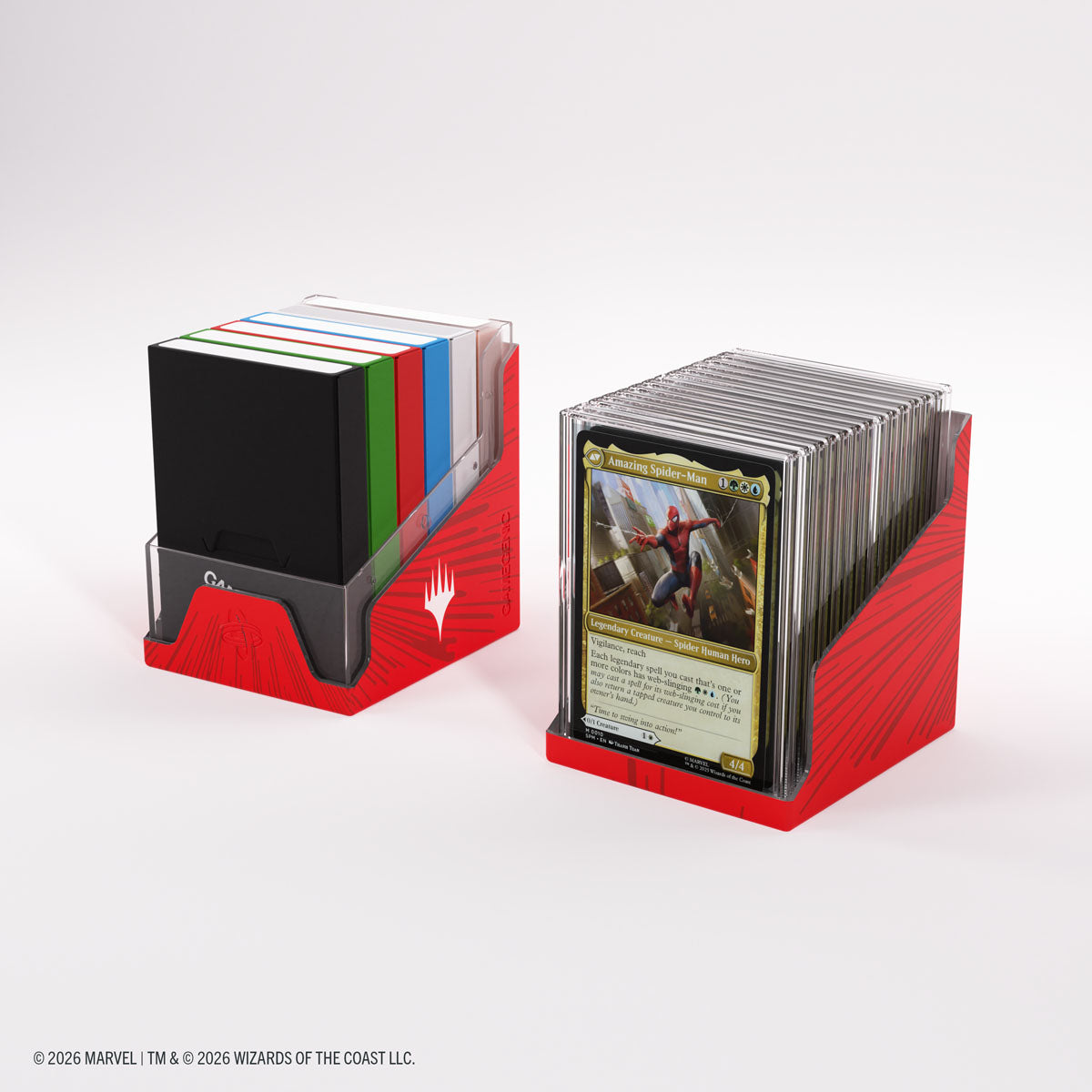 Gamegenic: Magic The Gathering: Msh Marvel Super Heroes: Bastion 100 Xl: Comic Burst Red image 8
