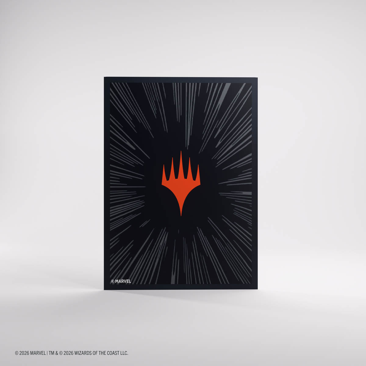 Gamegenic: Magic The Gathering: Msh Marvel Super Heroes: Premium Double Sleeving Pack 100: Comic Burst Black