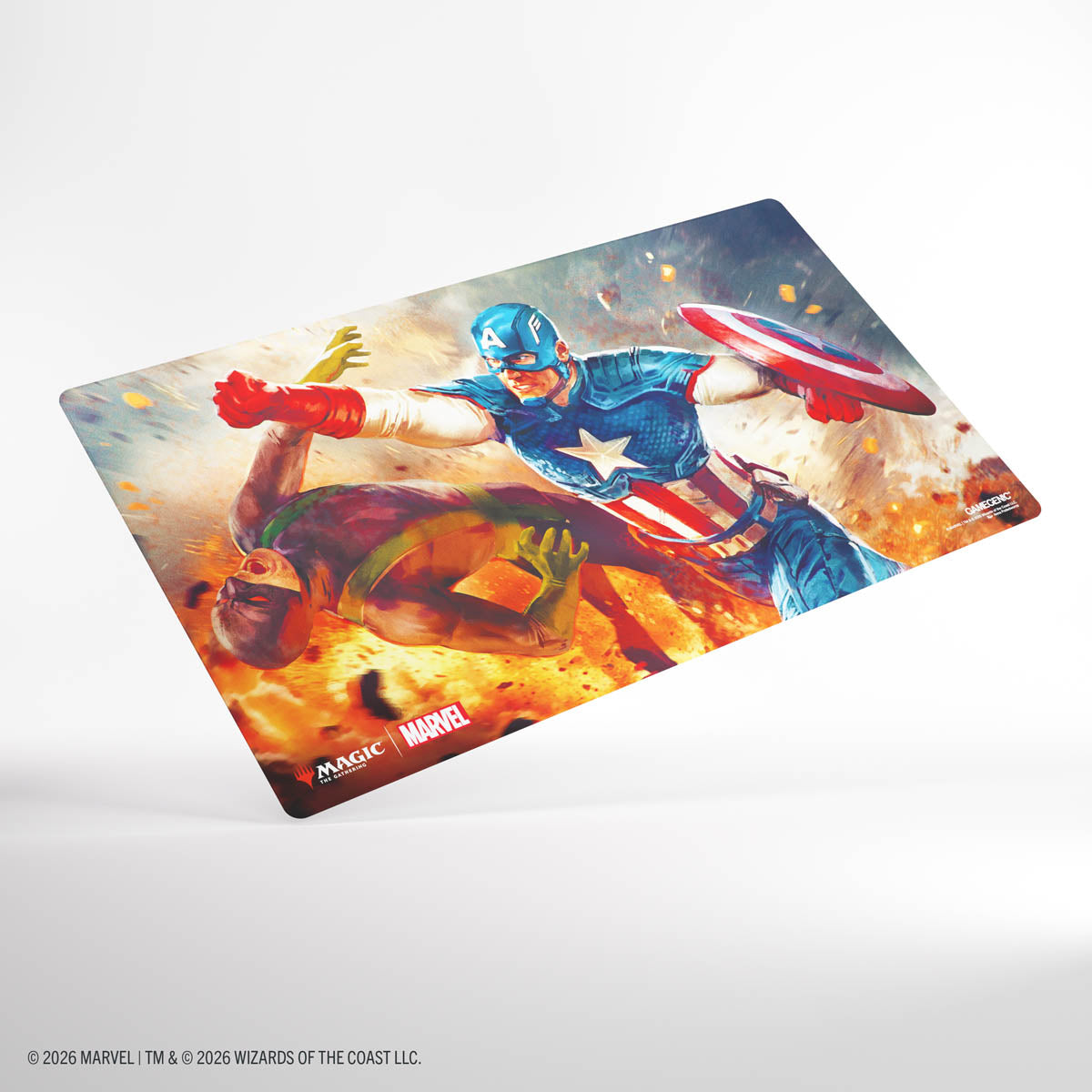 Gamegenic: Magic The Gathering: Msh Marvel Super Heroes: Prime Playmat: Captain America Super-Soldier image 2