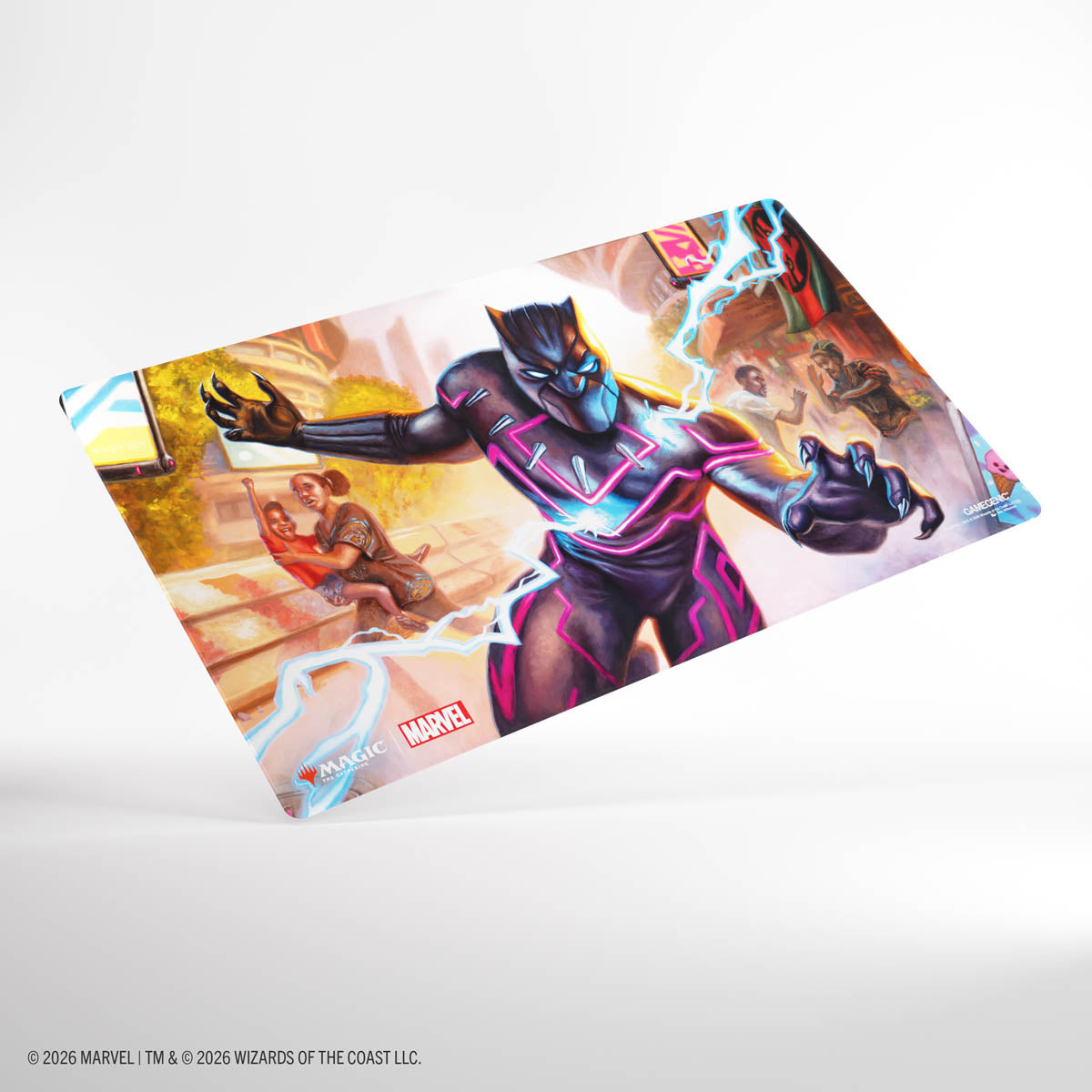 Gamegenic: Magic The Gathering: Msh Marvel Super Heroes: Shiny Playmat: Striking Black Panther image 2