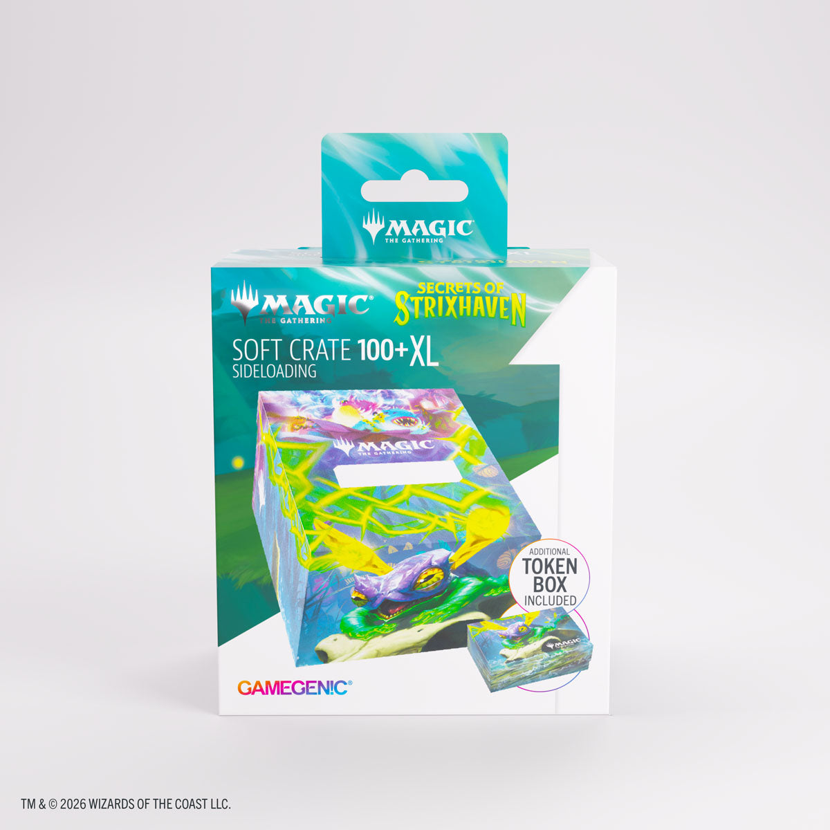 Gamegenic: Magic The Gathering: Secrets Of Strixhaven: Soft Crate 100 Xl Sideloading: Character 3 And Commander 5