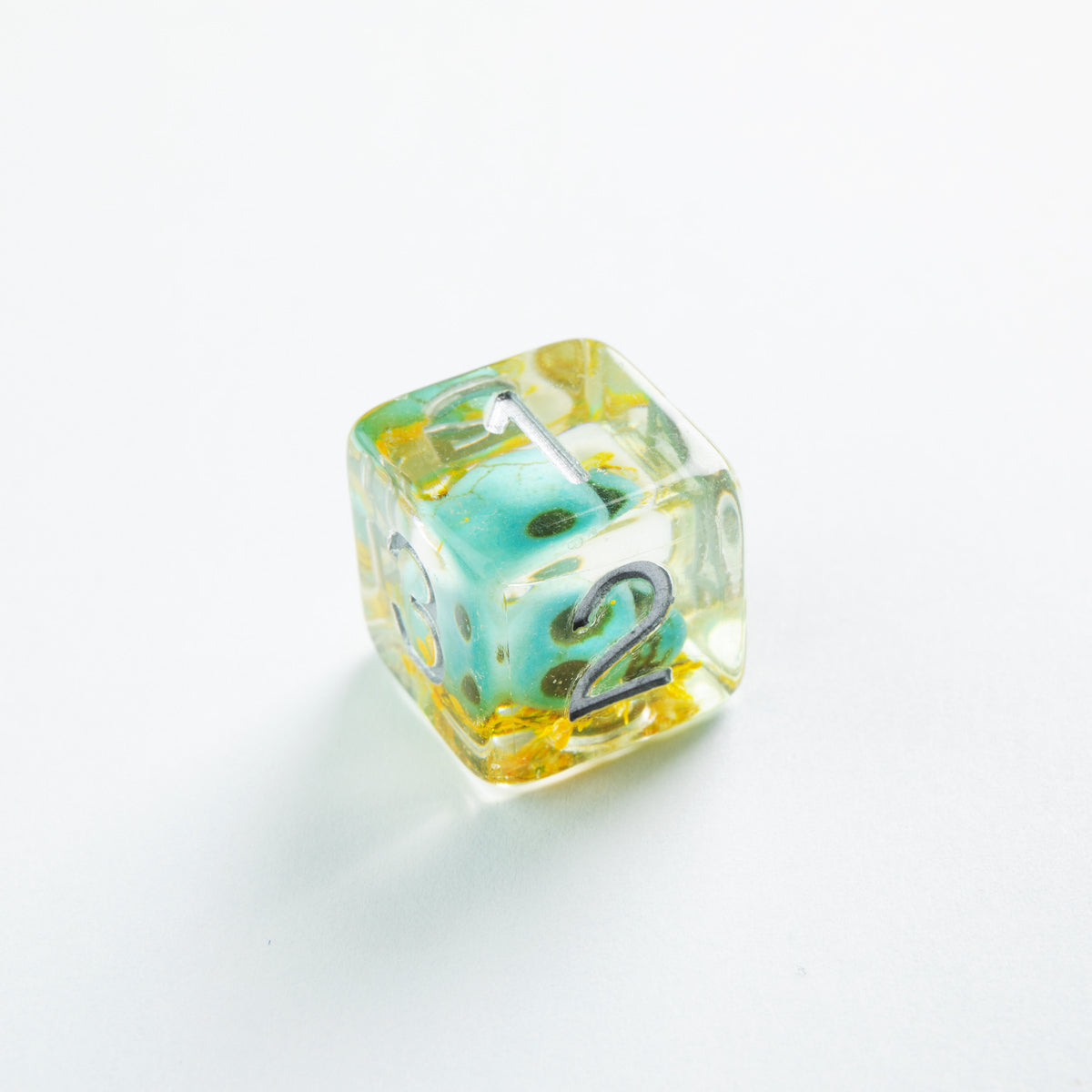 Dice: 7-Set: Embraced Series: Green Skull