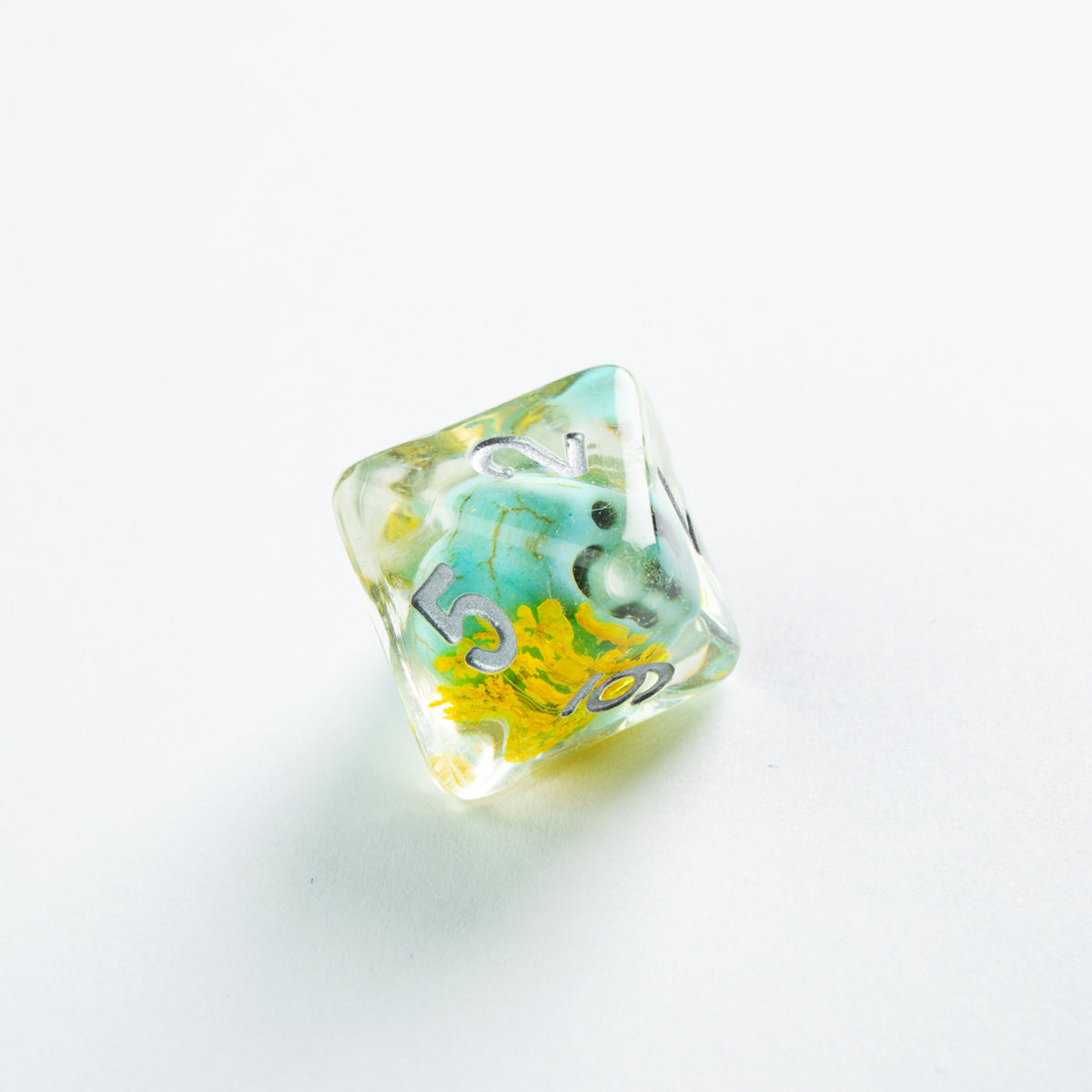 Dice: 7-Set: Embraced Series: Green Skull