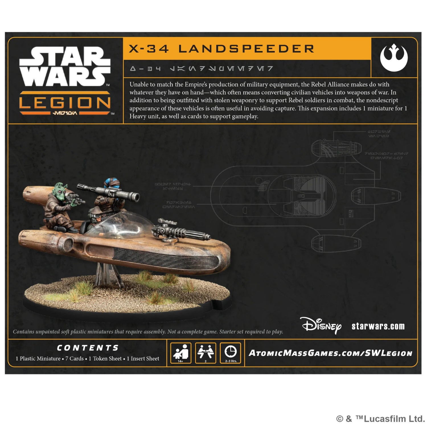 Star Wars: Legion - X-34 Landspeeder