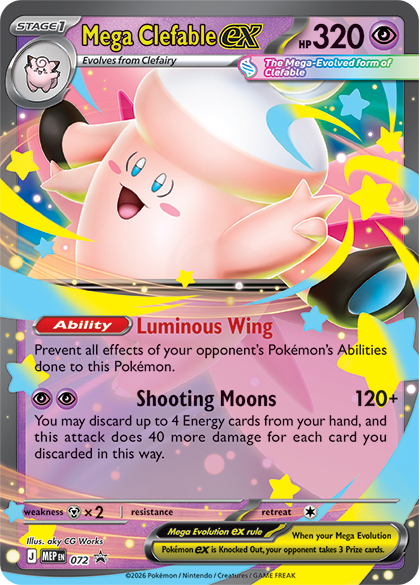 Pokémon TCG: Mega Clefable EX - Mega Moonlit Tin