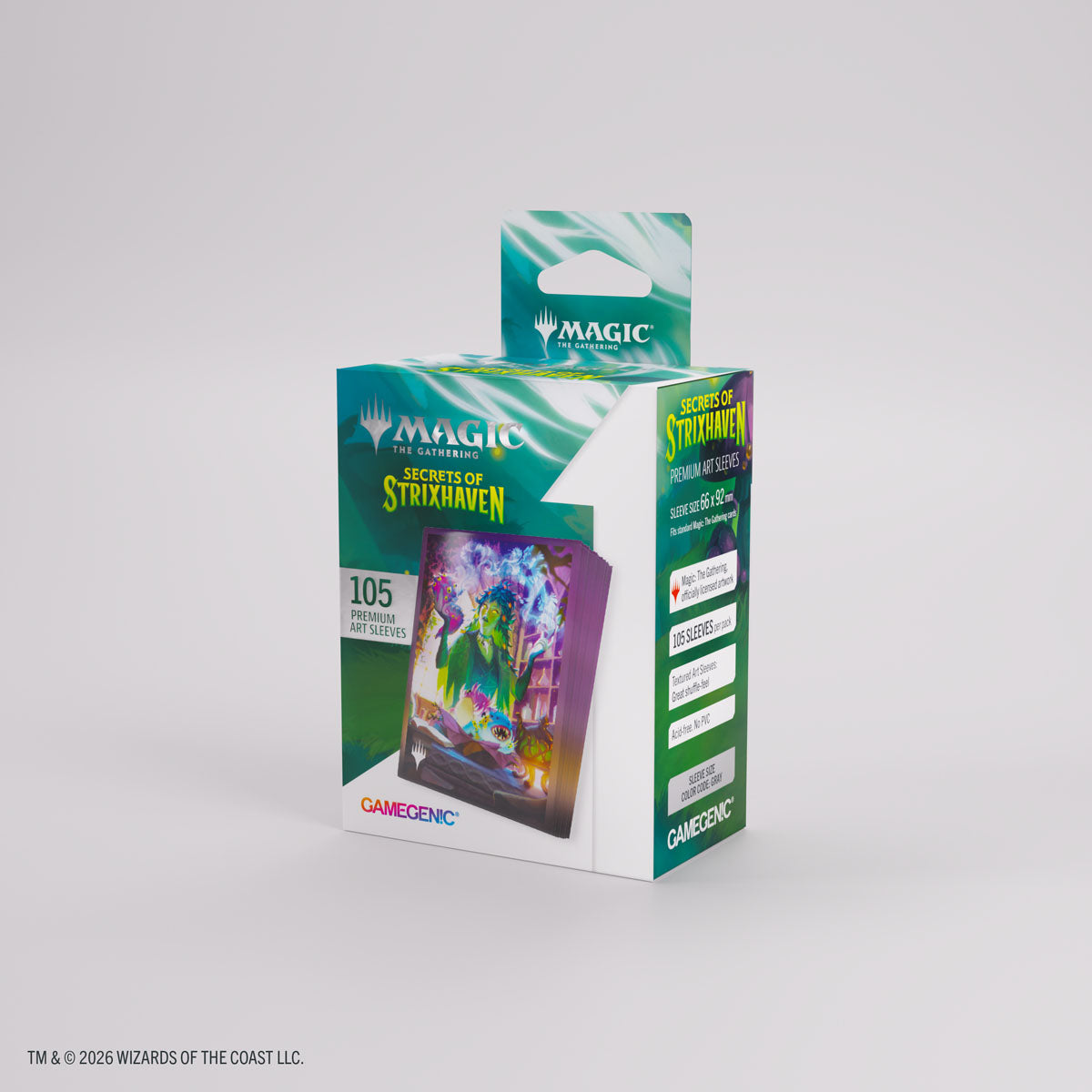 Gamegenic: Magic The Gathering: Secrets Of Strixhaven: Premium Art Sleeves: Commander 5 Box