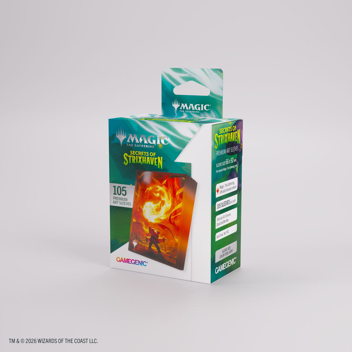 Gamegenic: Magic The Gathering: Secrets Of Strixhaven: Premium Art Sleeves: Mana 4 Box