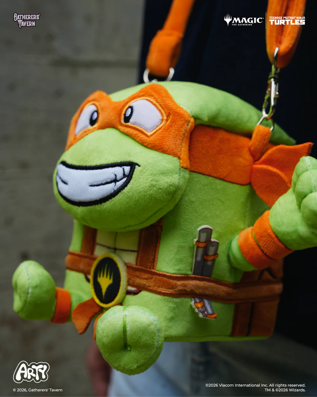 Gathers' Tavern - Magic the Gathering Deck Box: Teenage Mutant Ninja Turtles Arty - MICHELANGELO