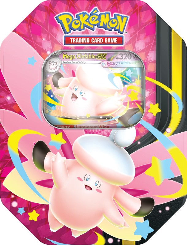 Pokémon TCG: Mega Clefable EX - Mega Moonlit Tin