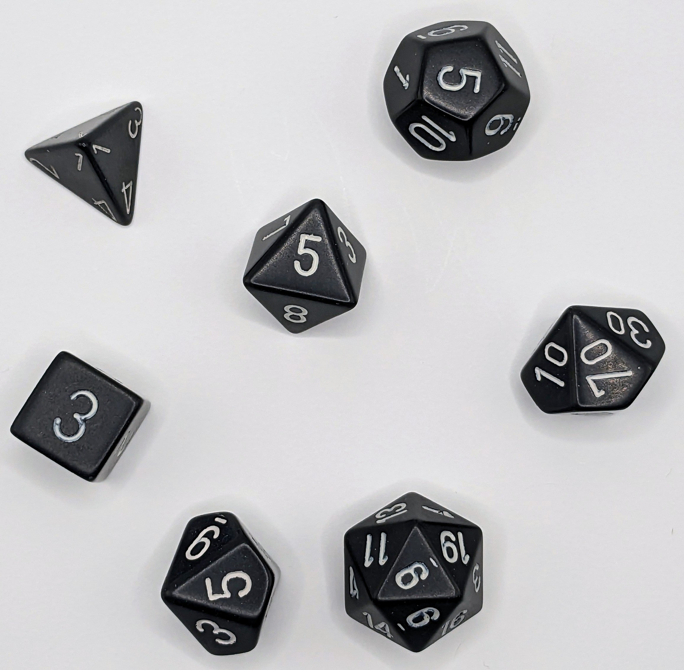 Dice: Chessex Opaque Black/White