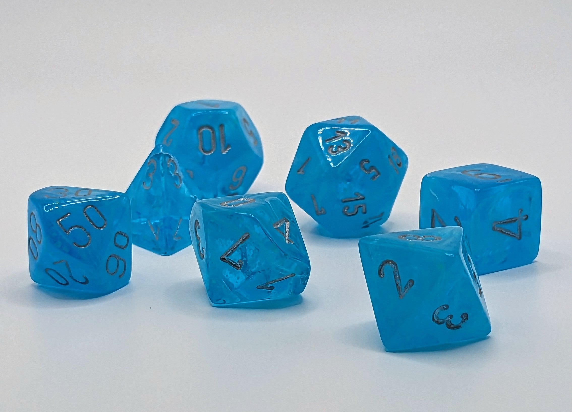 Dice: Chessex Luminary Sky/Silver