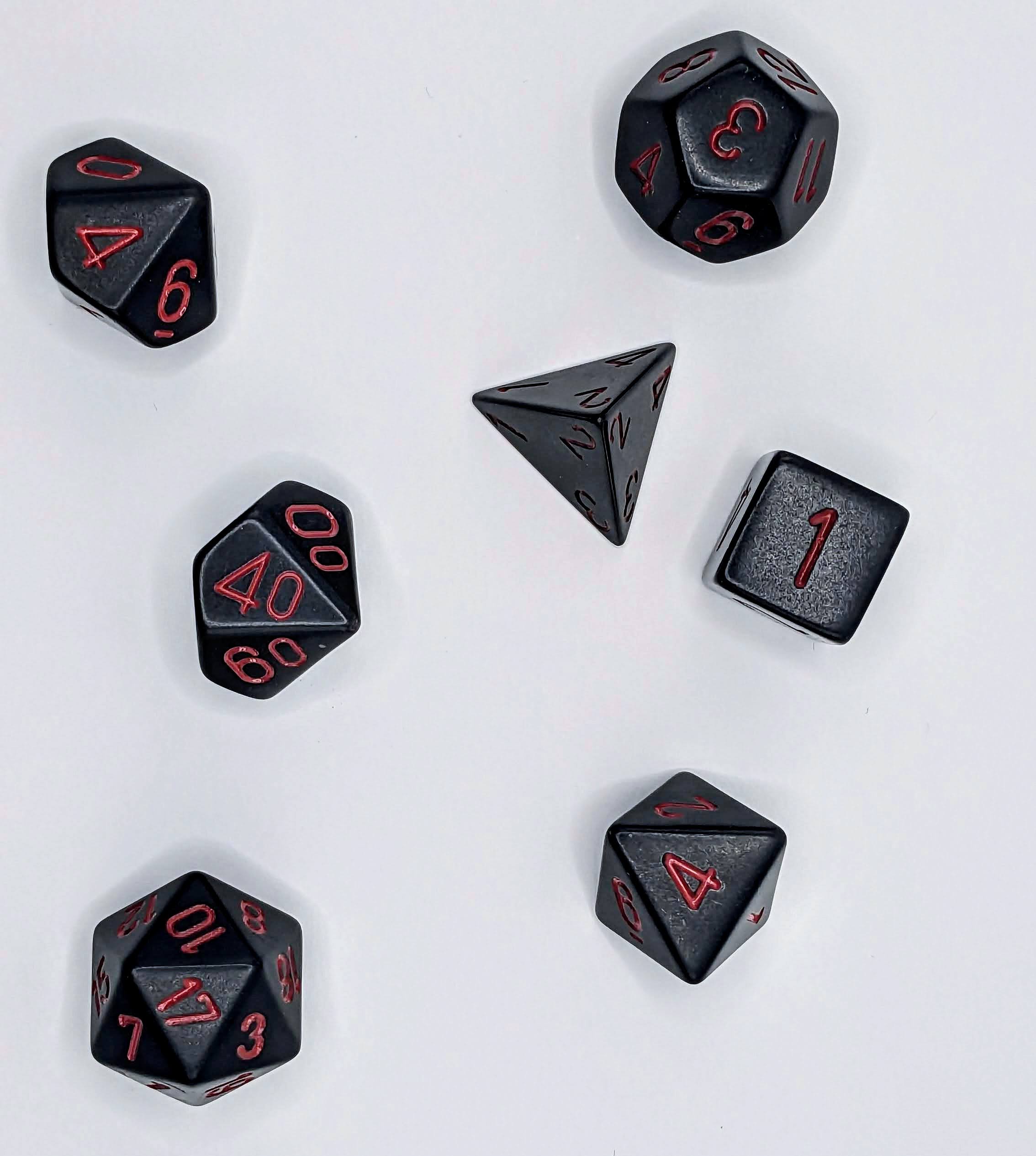 Dice: Chessex Opaque Black/Red