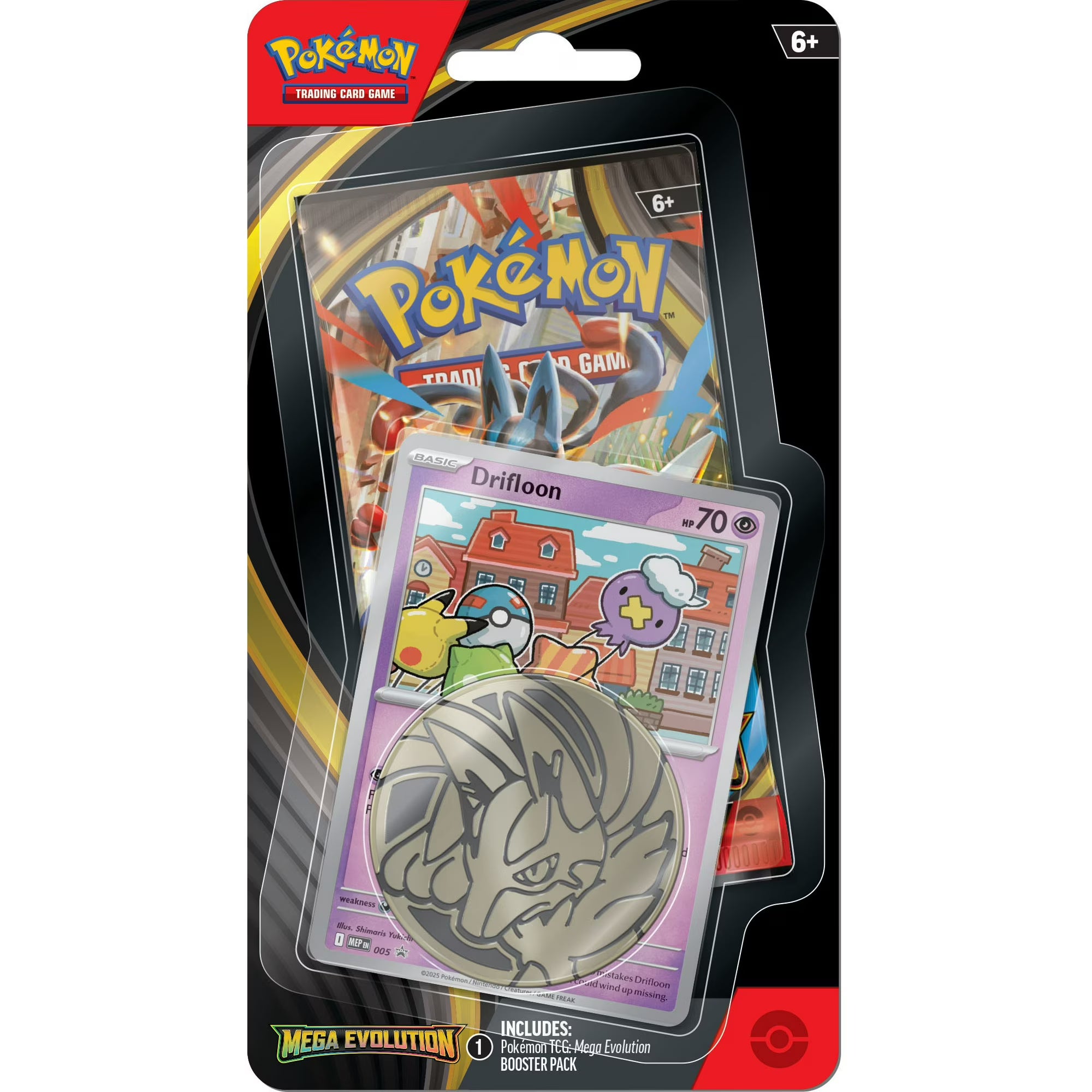 Pokemon: Mega Evolution Booster Pack with Coin