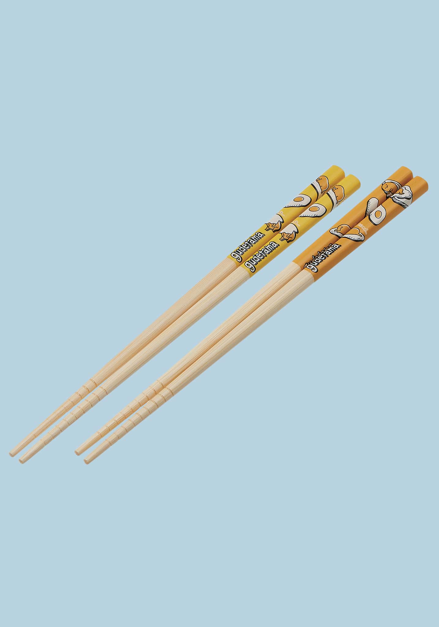 Gudetama Bamboo Chopsticks 2pcs Set #A