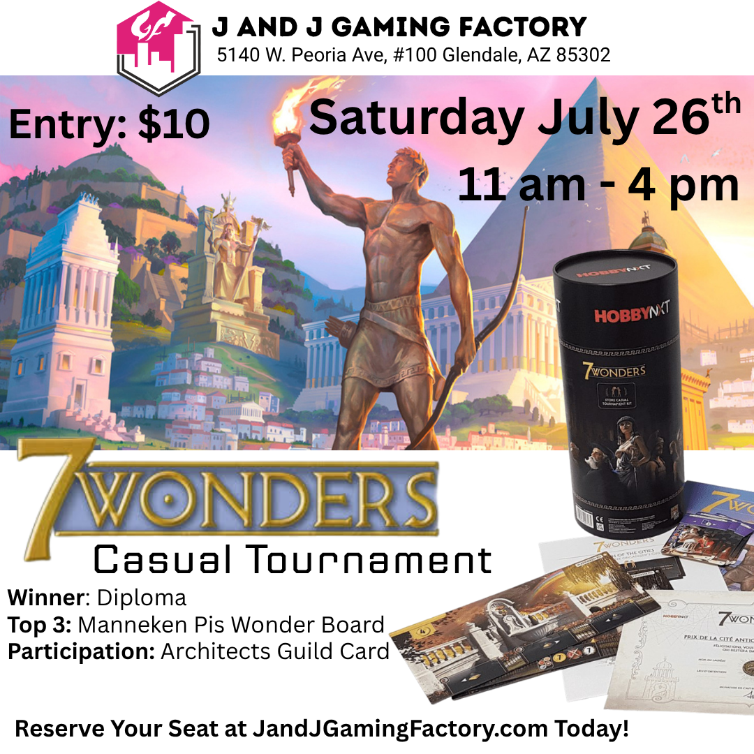 7 Wonders Casual Tournament : July 26th 2025