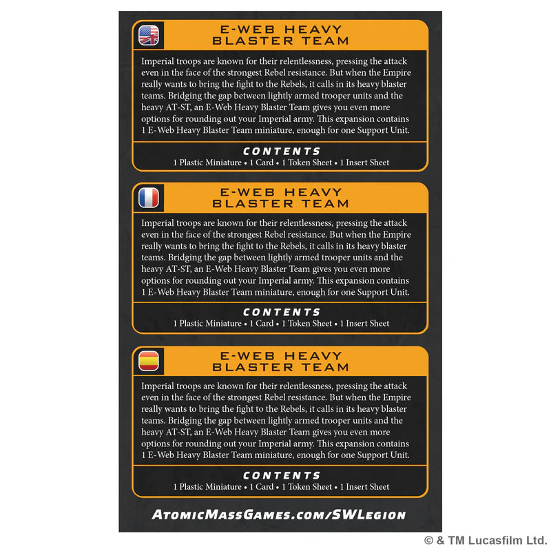 Star Wars: Legion: E-Web Heavy Blaster Team