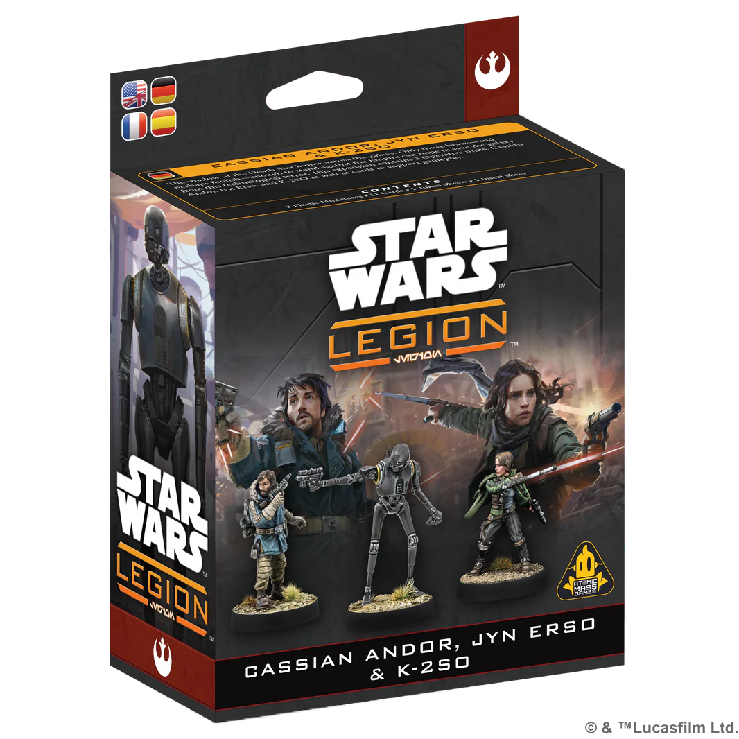 Star Wars Legion Cassian Andor, Jyn Erso & K-2S0