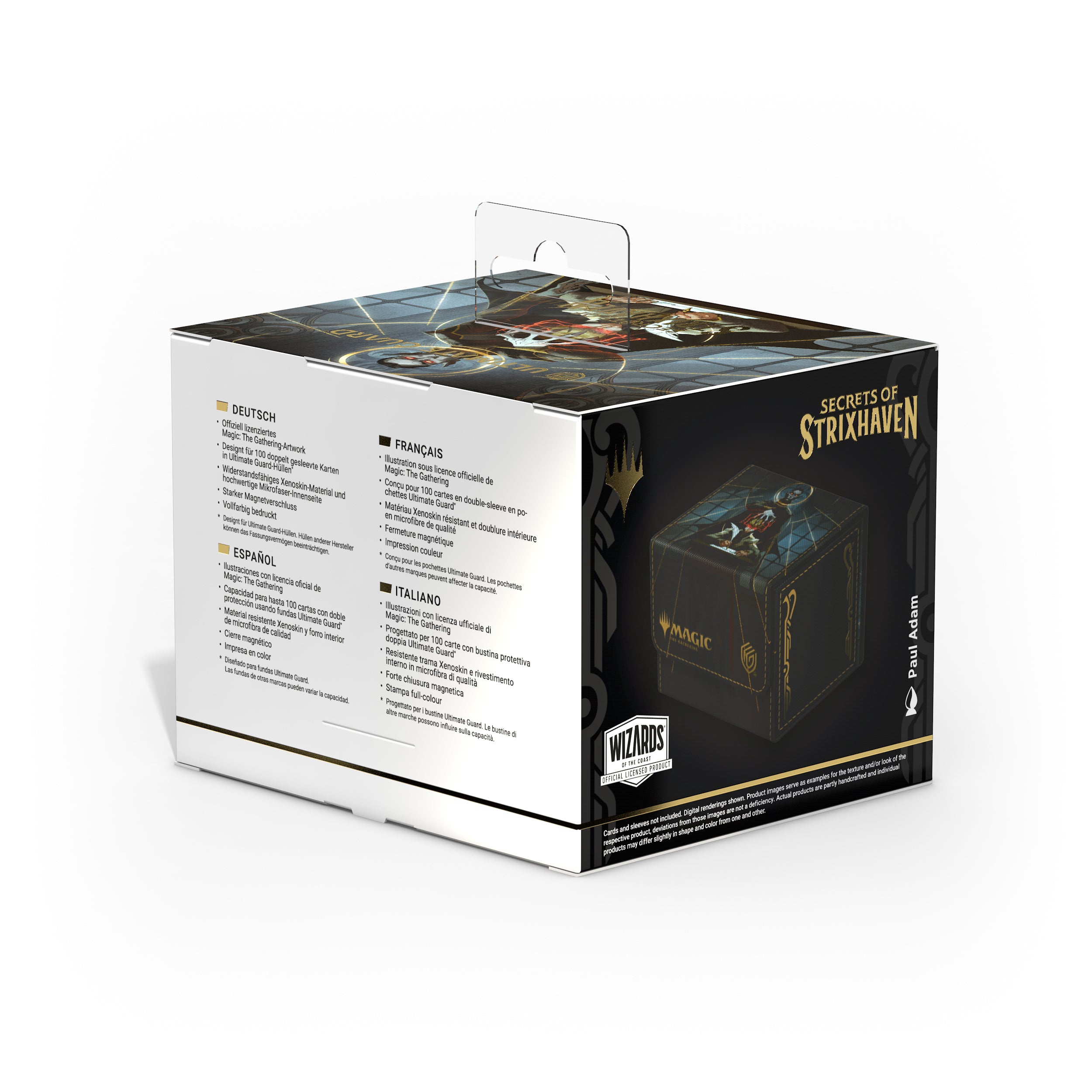 Ultimate Guard: Magic The Gathering: SOS Secrets Of Strixhaven: Sidewinder 100 Xenoskin: Black Mythic (Alternate Art)