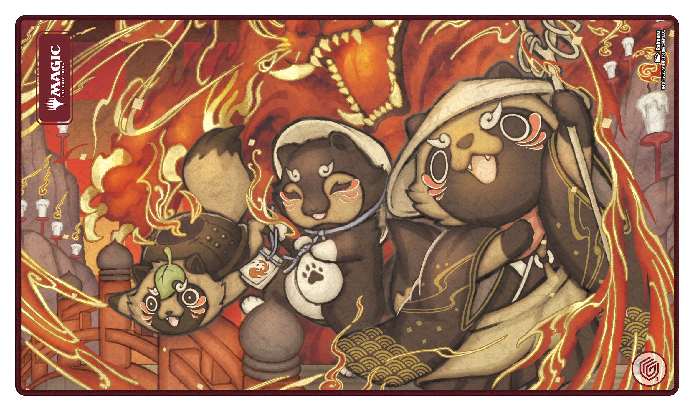 Ultimate Guard: Magic The Gathering: SOS Secrets Of Strixhaven: Play-Mat: Red Rare (Alternate Art)
