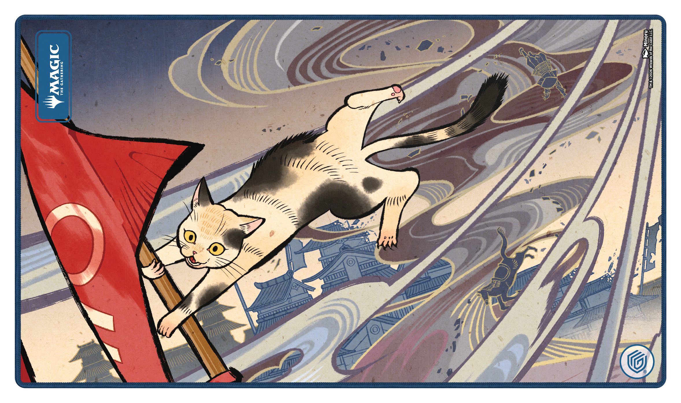 Ultimate Guard: Magic The Gathering: SOS Secrets Of Strixhaven: Play-Mat: Blue Mythic 2 (Alternate Art) Cyclonic Rift