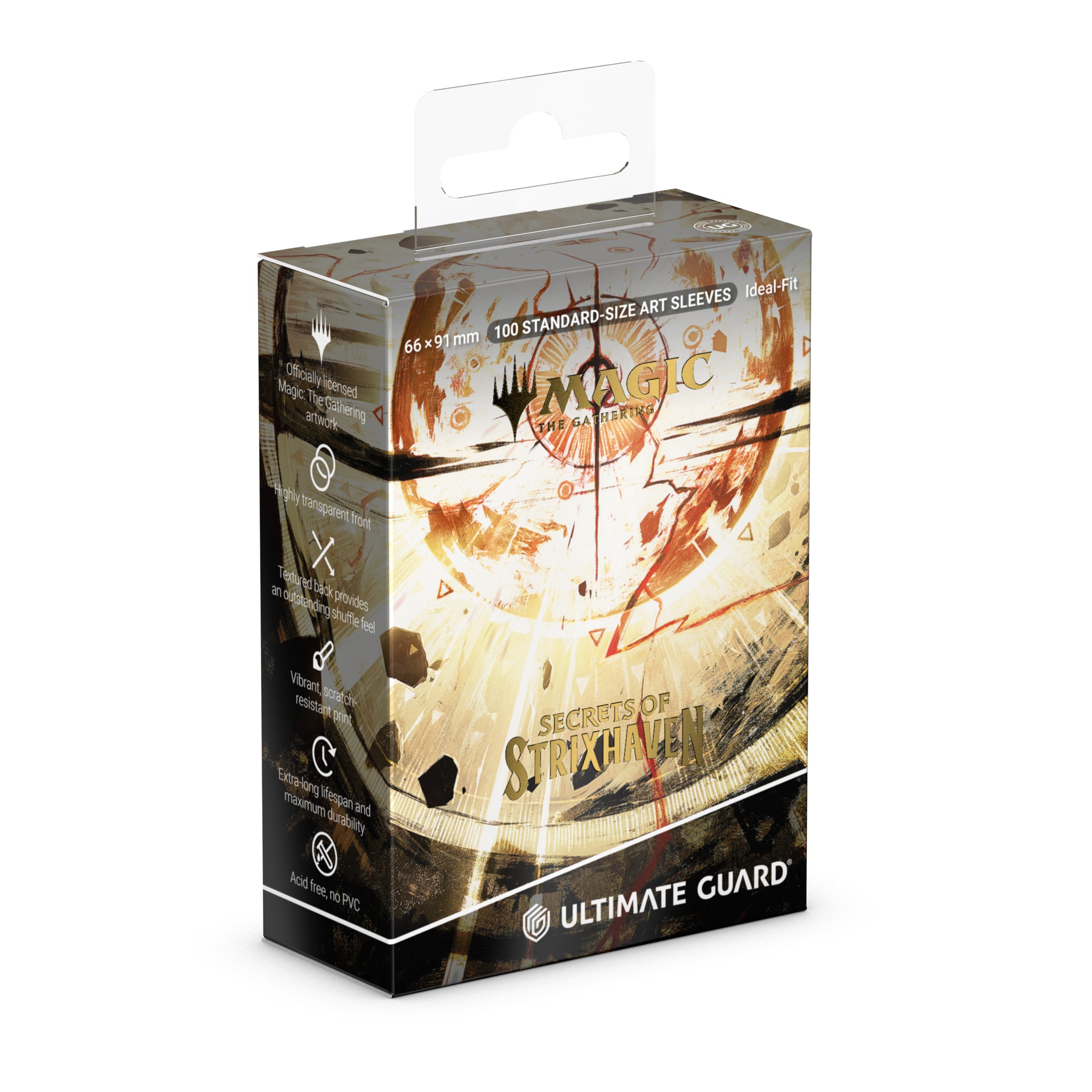 Ultimate Guard: Magic The Gathering: SOS Secrets Of Strixhaven: Art Sleeves: White Mythic (Alternate Art) Box
