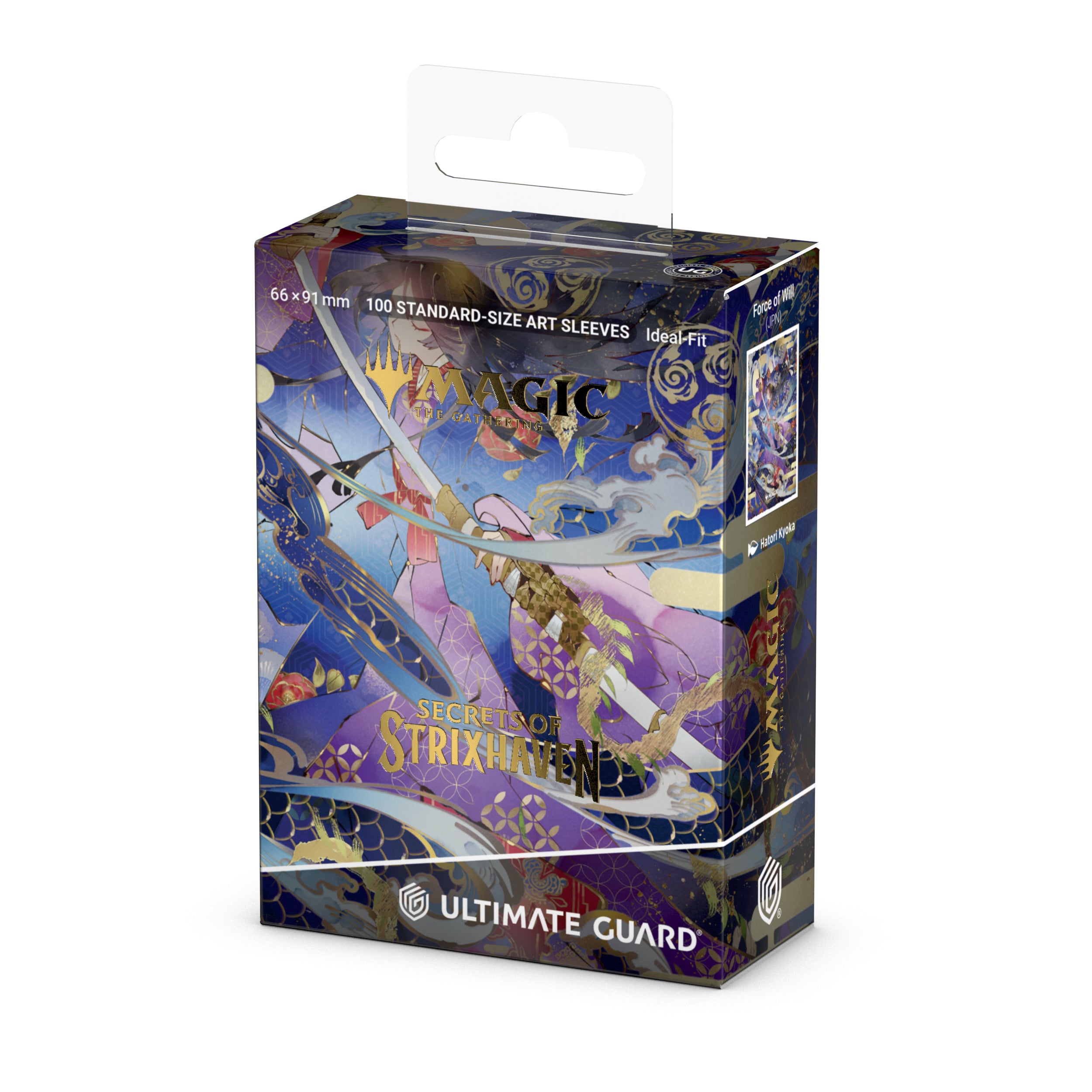 Ultimate Guard: Magic The Gathering: SOS Secrets Of Strixhaven: Art Sleeves: Blue Mythic1 (Alternate Art) Box Force Of Will Japan Art