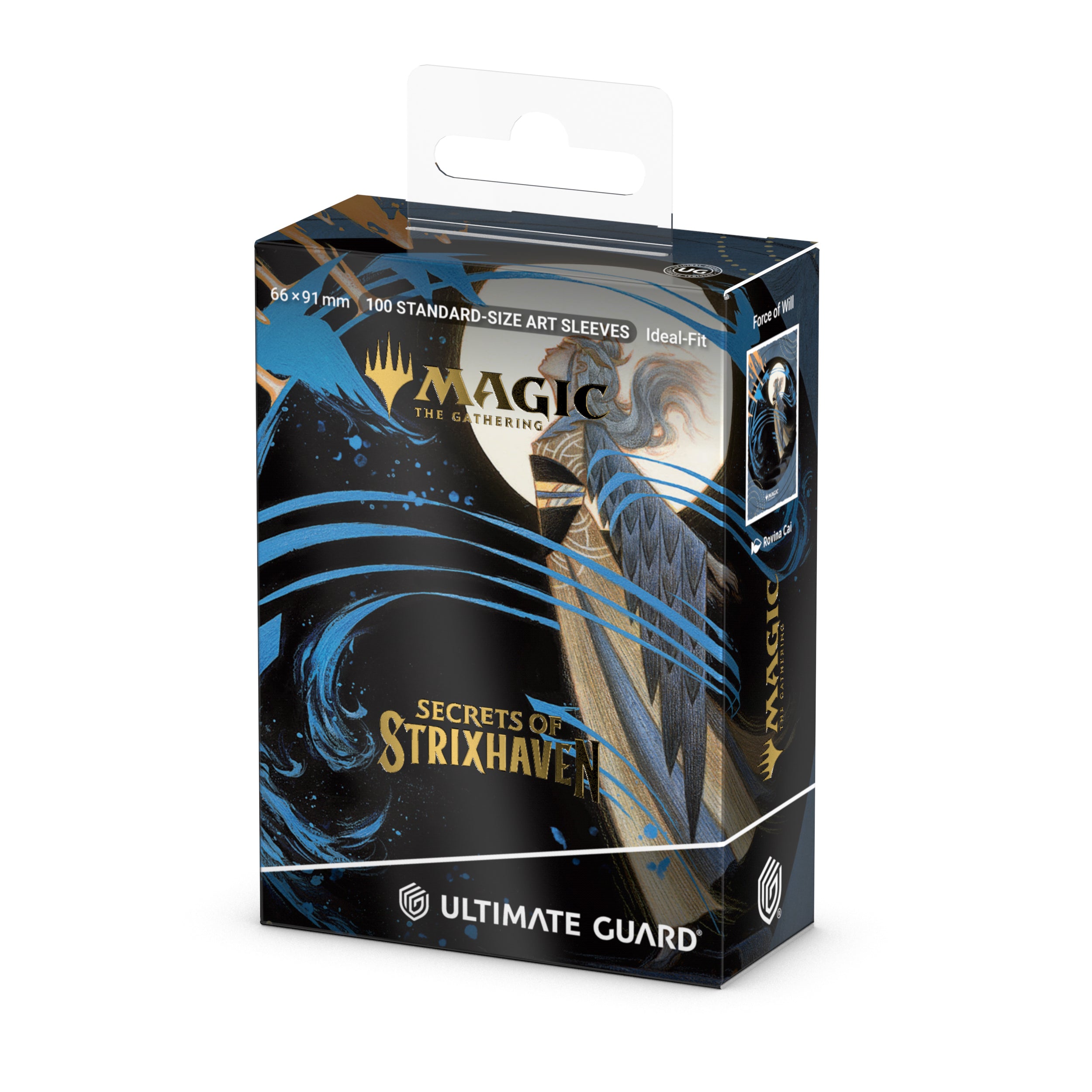 Ultimate Guard: Magic The Gathering: SOS Secrets Of Strixhaven: Art Sleeves: Blue Mythic 3 (Alternate Art) Box