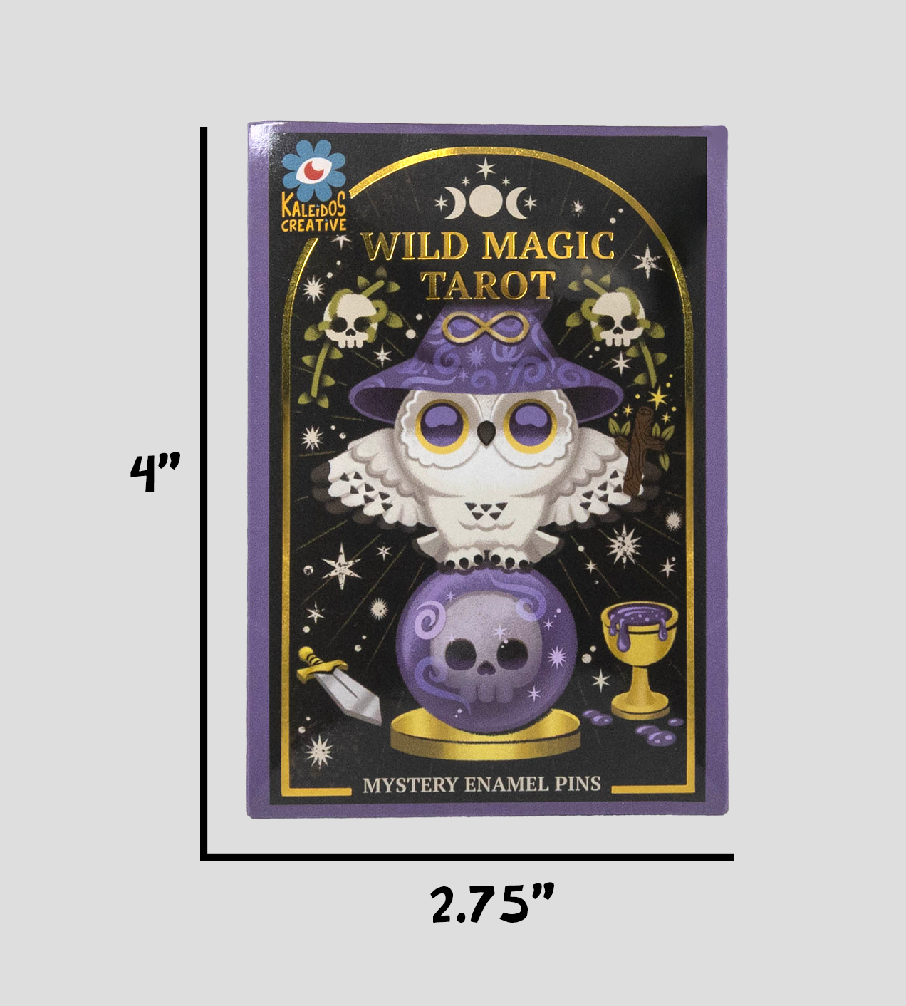 Wild Magic Tarot Mystery Envelope Enamel Pin
