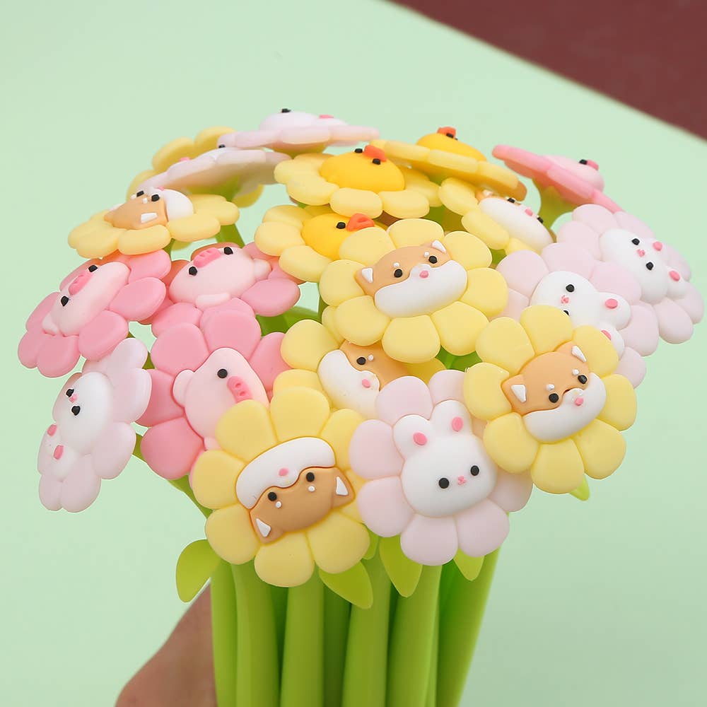 FLOWERING ANIMALS GEL PEN