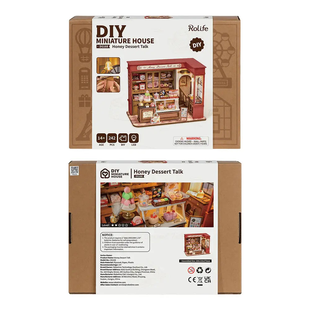 Honey Dessert Talk Rolife DIY Miniature House Crafts DG168