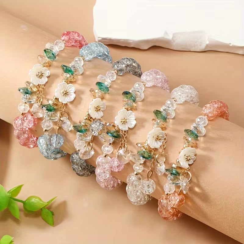 Flower Bead Bracelet